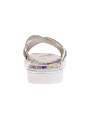 white faux leather slides - 14505408 - Standard Image - 3