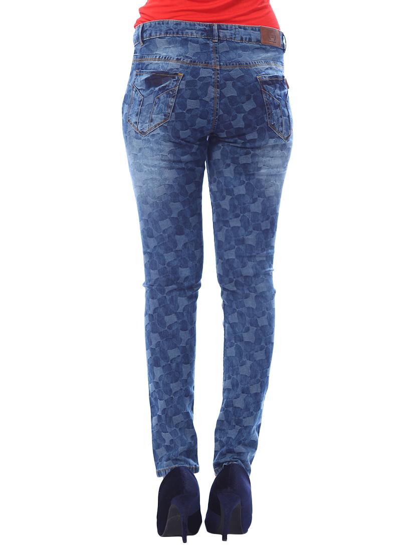 blue printed denim jeans - 14506737 - Zoom Image - 3