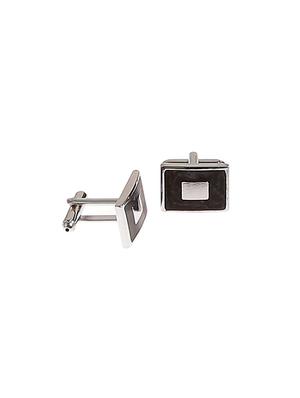 grey micro silk fabric tie with cuff link and pocket square - 14506794 - Standard Image - 3