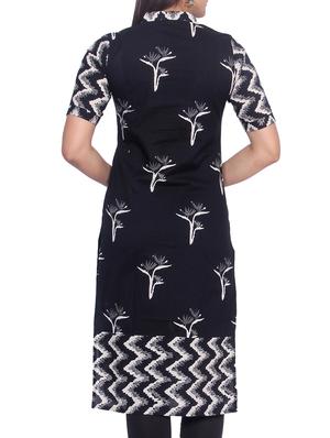Chevron straight kurta - 14509743 - Standard Image - 3