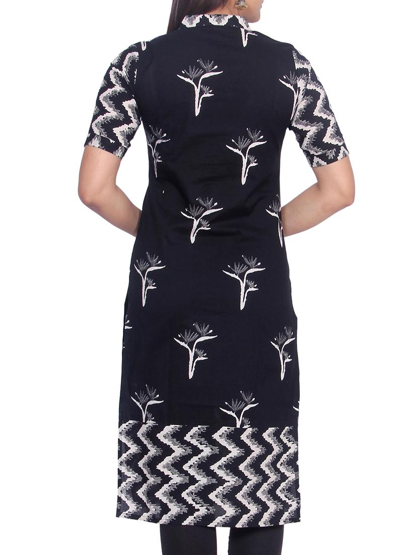 Chevron straight kurta - 14509743 - Zoom Image - 3