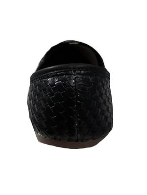 black leather slip on jutis - 14509943 - Standard Image - 3