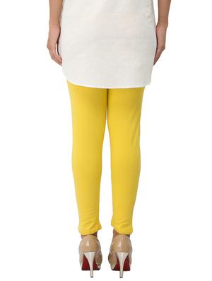 yellow cotton lycra leggings - 14510319 - Standard Image - 3