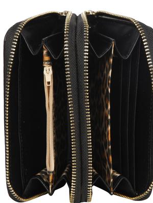 black leatherette regular clutch - 14511213 - Standard Image - 3
