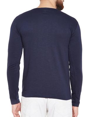 navy blue cotton t-shirt - 14511393 - Standard Image - 3