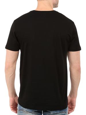 black cotton chest print tshirt - 14511405 - Standard Image - 3