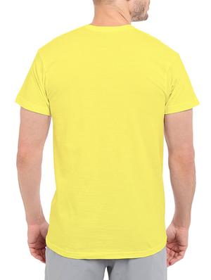 yellow cotton chest print tshirt - 14511412 - Standard Image - 3