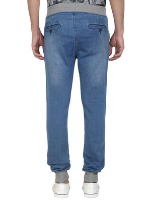 light blue cotton joggers - 14514177 - Standard Image - 3