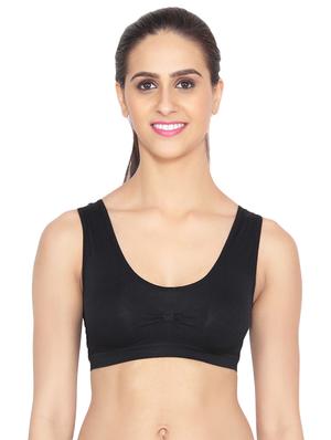 set of 3 multi colored cotton sports bra - 14514417 - Standard Image - 6