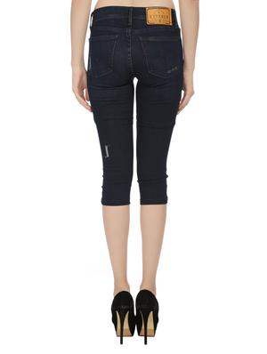 blue denim distressed capri - 14514798 - Standard Image - 3