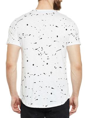 white cotton all over print tshirt - 14515506 - Standard Image - 3