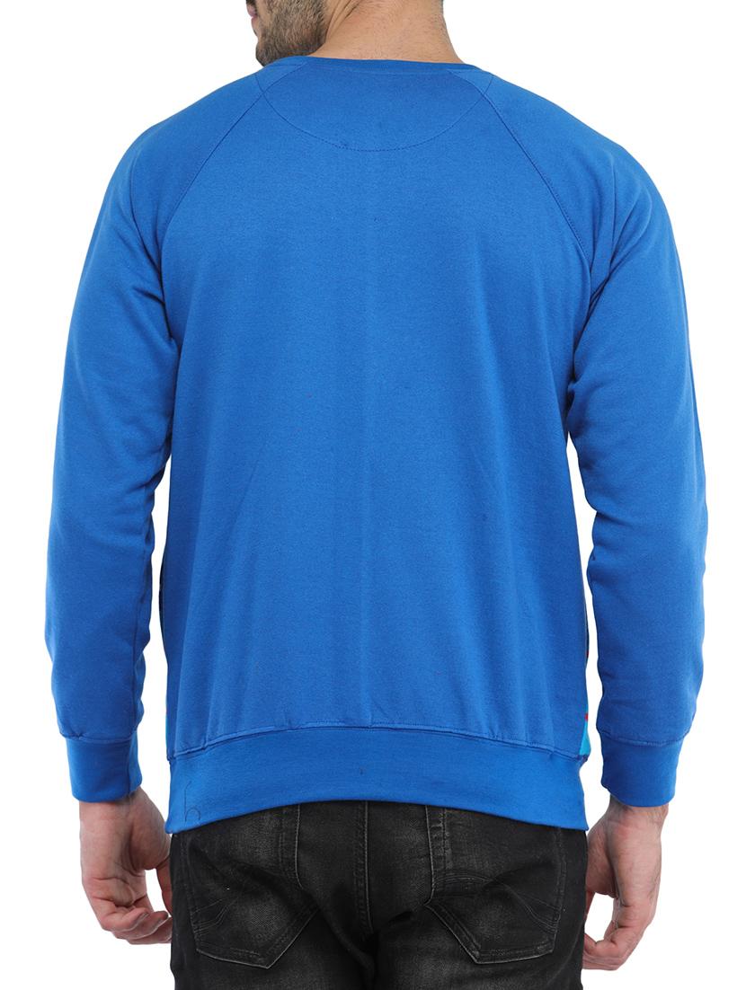 blue cotton raglan sweatshirt - 14515599 - Zoom Image - 3