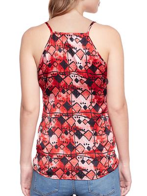 Red printed tank top - 14516358 - Standard Image - 3