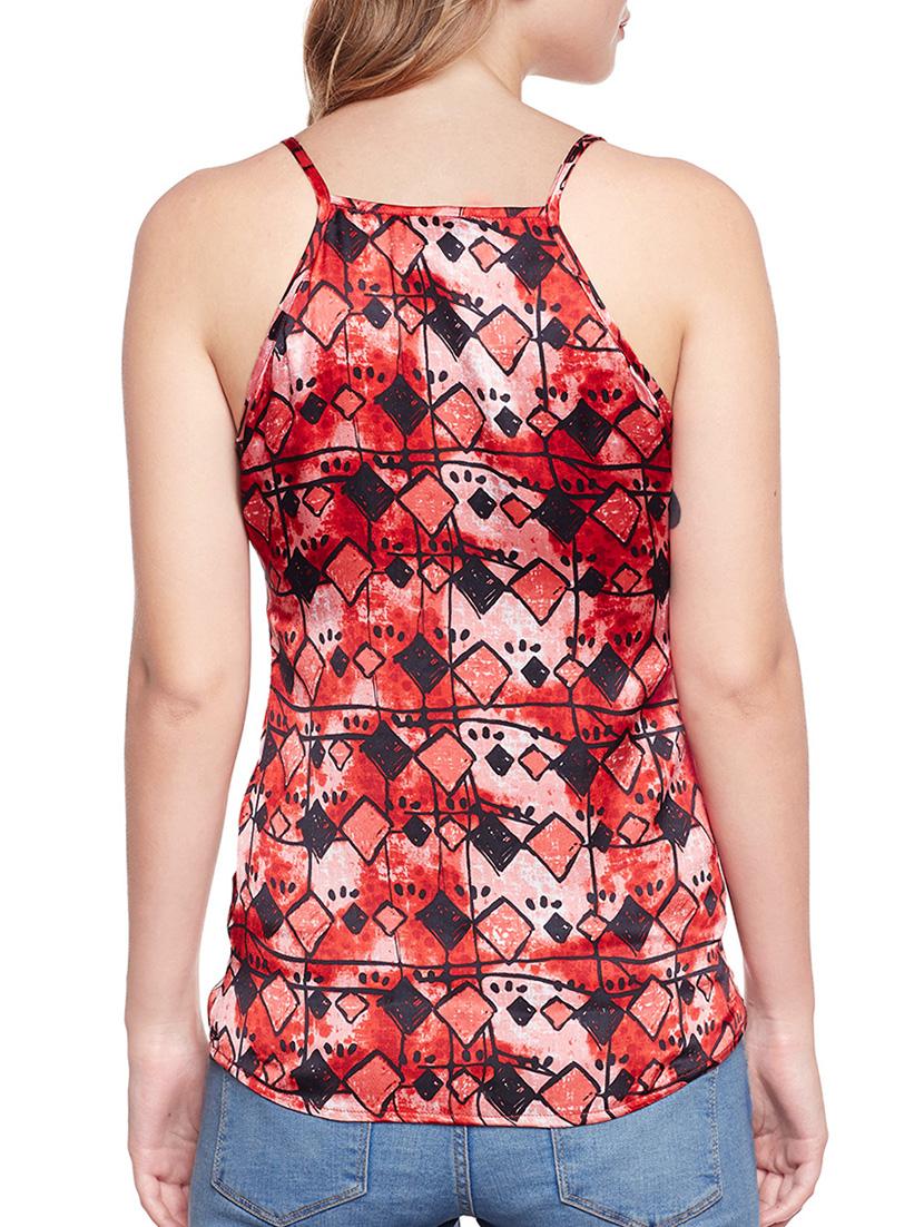 Red printed tank top - 14516358 - Zoom Image - 3
