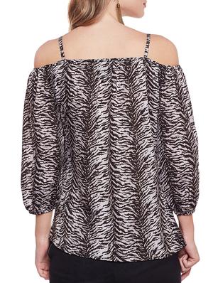 brown printed top - 14516468 - Standard Image - 3