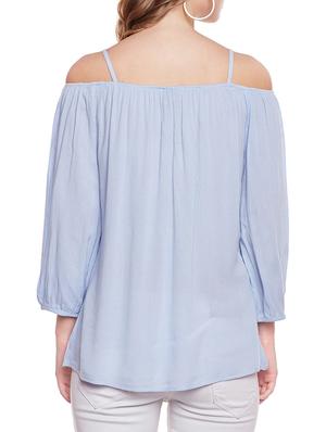 light blue solid top - 14516608 - Standard Image - 3