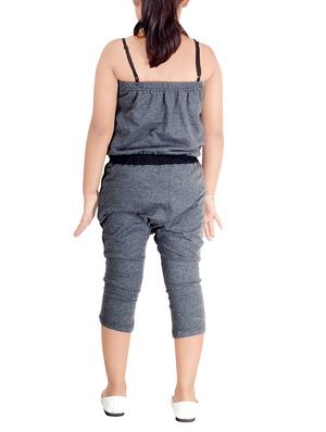 grey cotton jumpsuit - 14518287 - Standard Image - 3