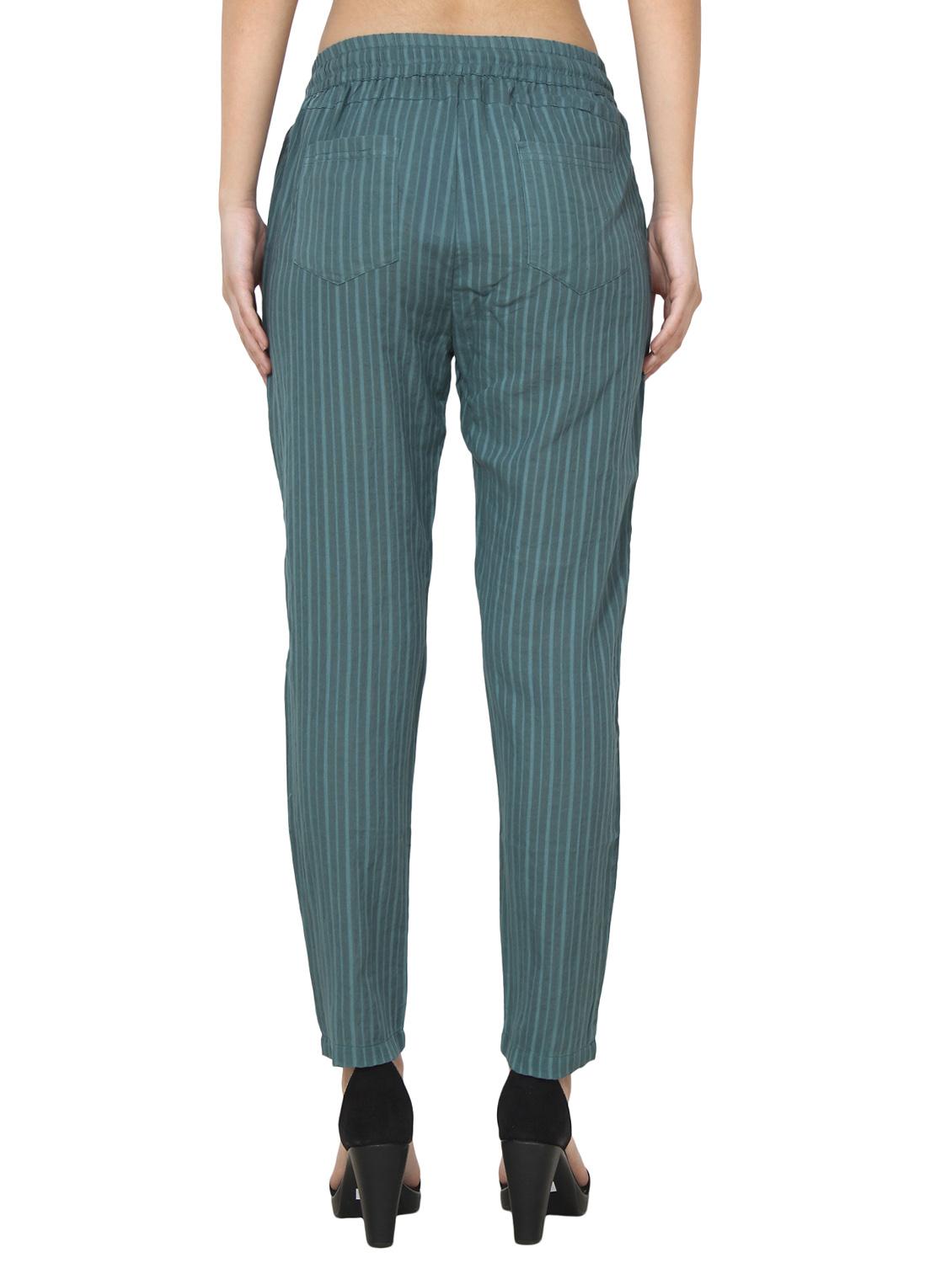green cotton peg trouser - 14518345 - Zoom Image - 3