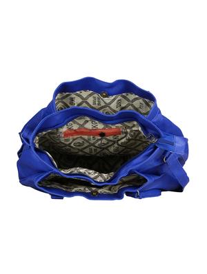 blue leatherette regular handbag - 14519996 - Standard Image - 3