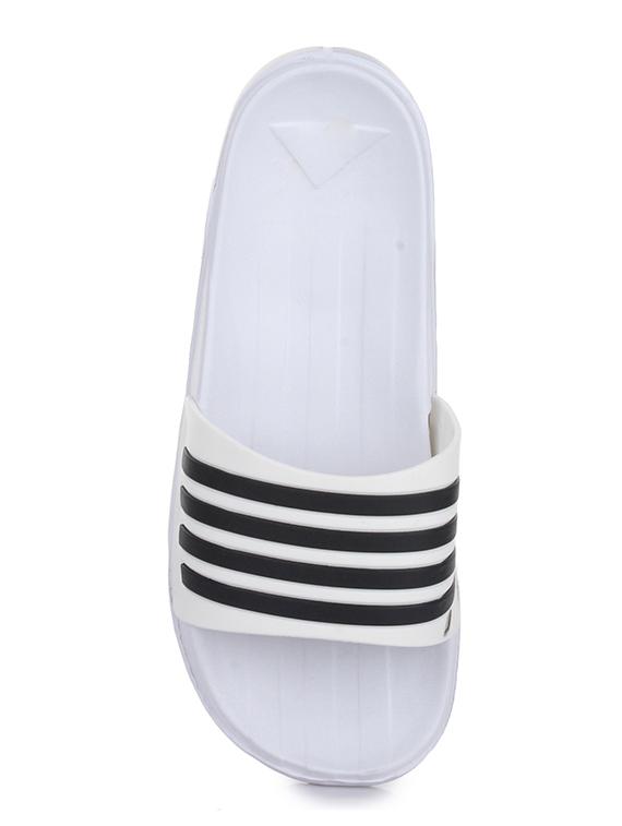 white rubber slip on flip flops - 14521410 - Zoom Image - 3