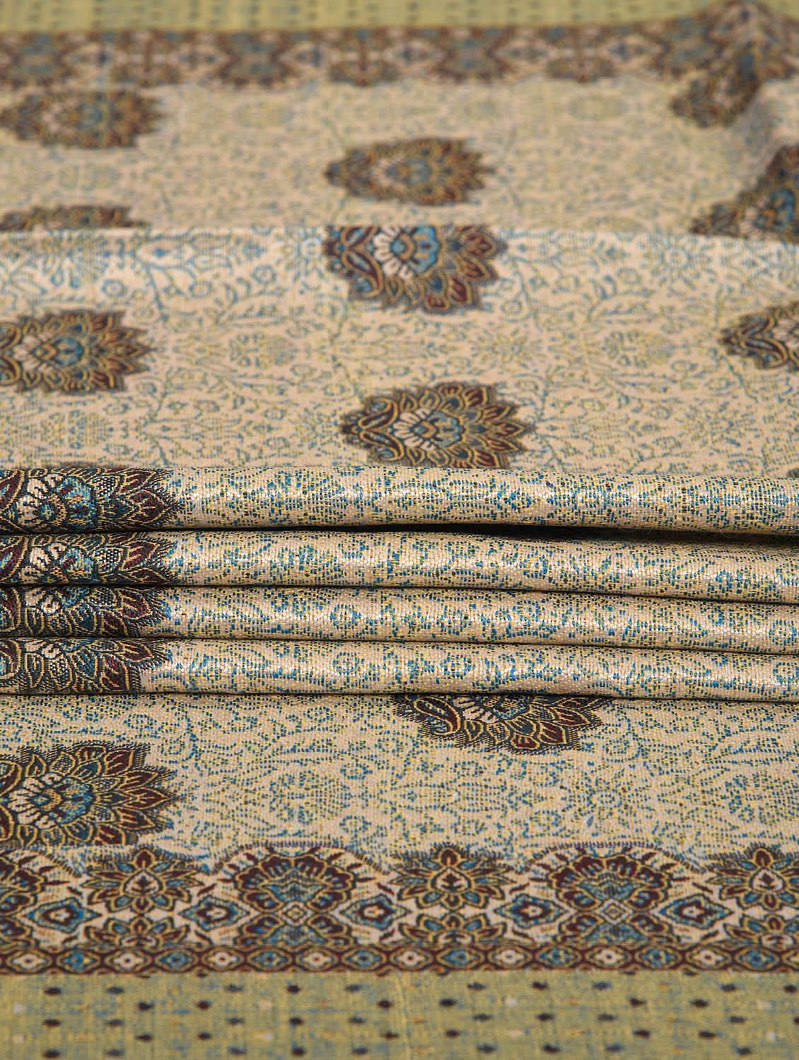 Multicolored jacquard shawl - 14521662 - Zoom Image - 3