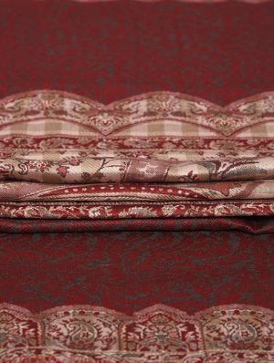 red acro wool shawl - 14521677 - Standard Image - 3