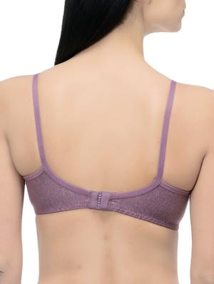 purple solid regular bra - 14521733 - Standard Image - 3