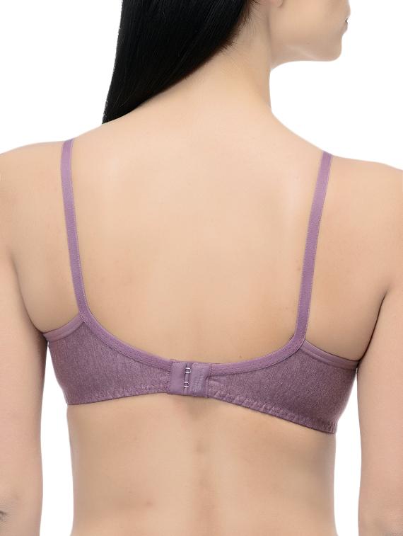 purple solid regular bra - 14521733 - Zoom Image - 3