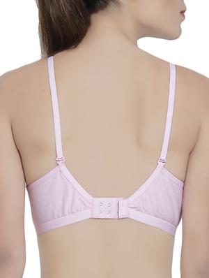 pink solid bra - 14521790 - Standard Image - 3