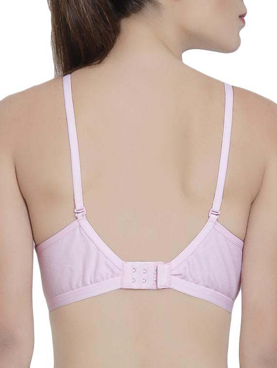 pink solid bra - 14521790 - Zoom Image - 3