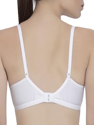 white solid backless bra - 14521793 - Standard Image - 3