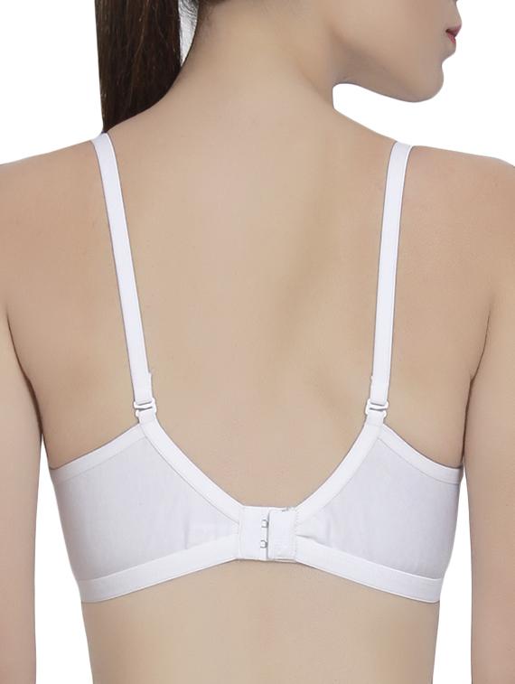 white solid backless bra - 14521793 - Zoom Image - 3