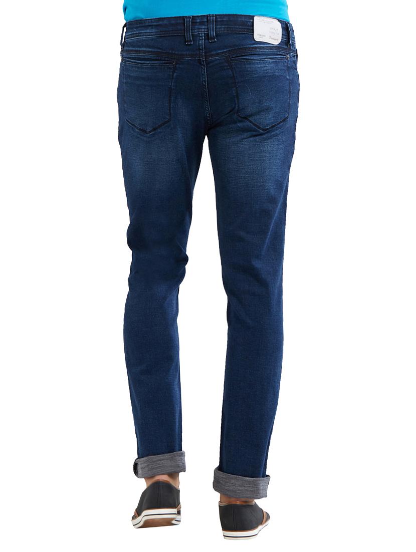 blue cotton washed jeans - 14525650 - Zoom Image - 3