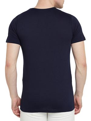 navy blue cotton t-shirt - 14526681 - Standard Image - 3