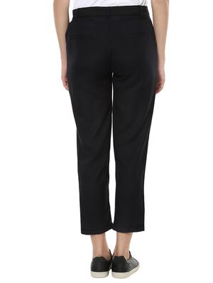 black flat front trouser - 14527281 - Standard Image - 3
