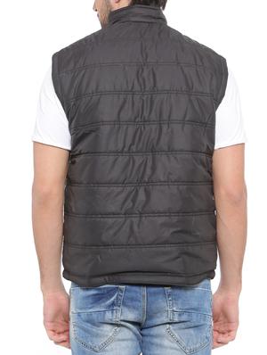 black polyester quilted jacket - 14527671 - Standard Image - 3