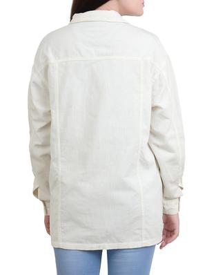 white cotton corduroy shirt - 14527843 - Standard Image - 3