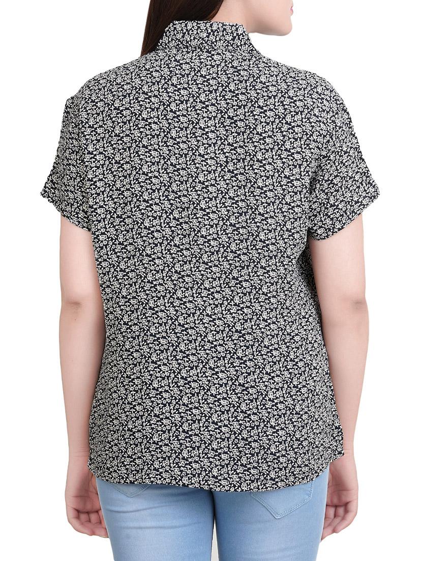 black printed shirt - 14527844 - Zoom Image - 3