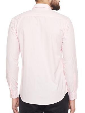 pink cotton blend casual shirt - 14527875 - Standard Image - 3