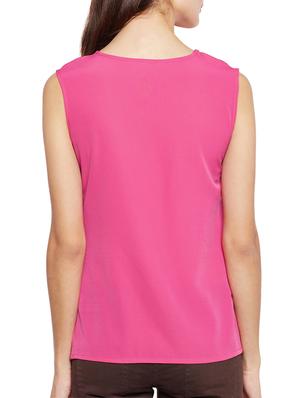 solid pink layered top - 14528045 - Standard Image - 3