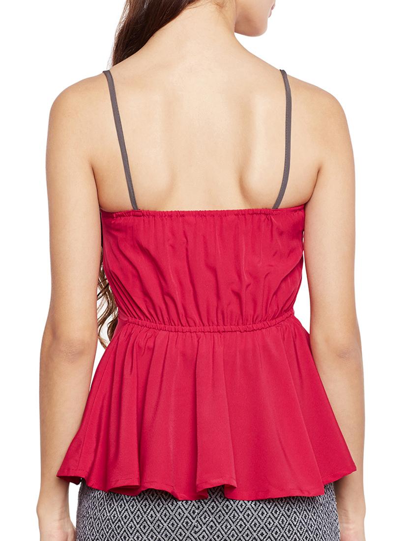 pink peplum top - 14528056 - Zoom Image - 3