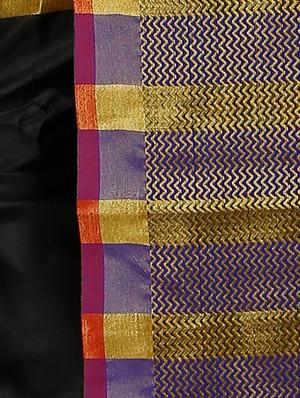blue silk blend mysore saree with blouse - 14528473 - Standard Image - 3