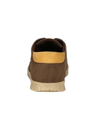 brown leatherette lace up shoe - 14528691 - Standard Image - 3