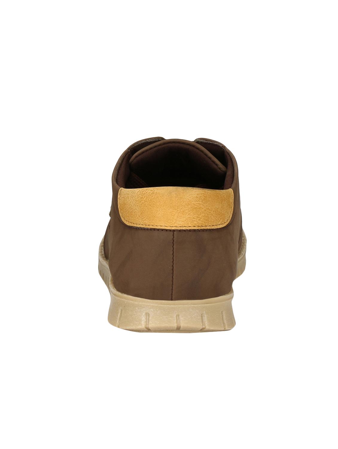 brown leatherette lace up shoe - 14528691 - Zoom Image - 3