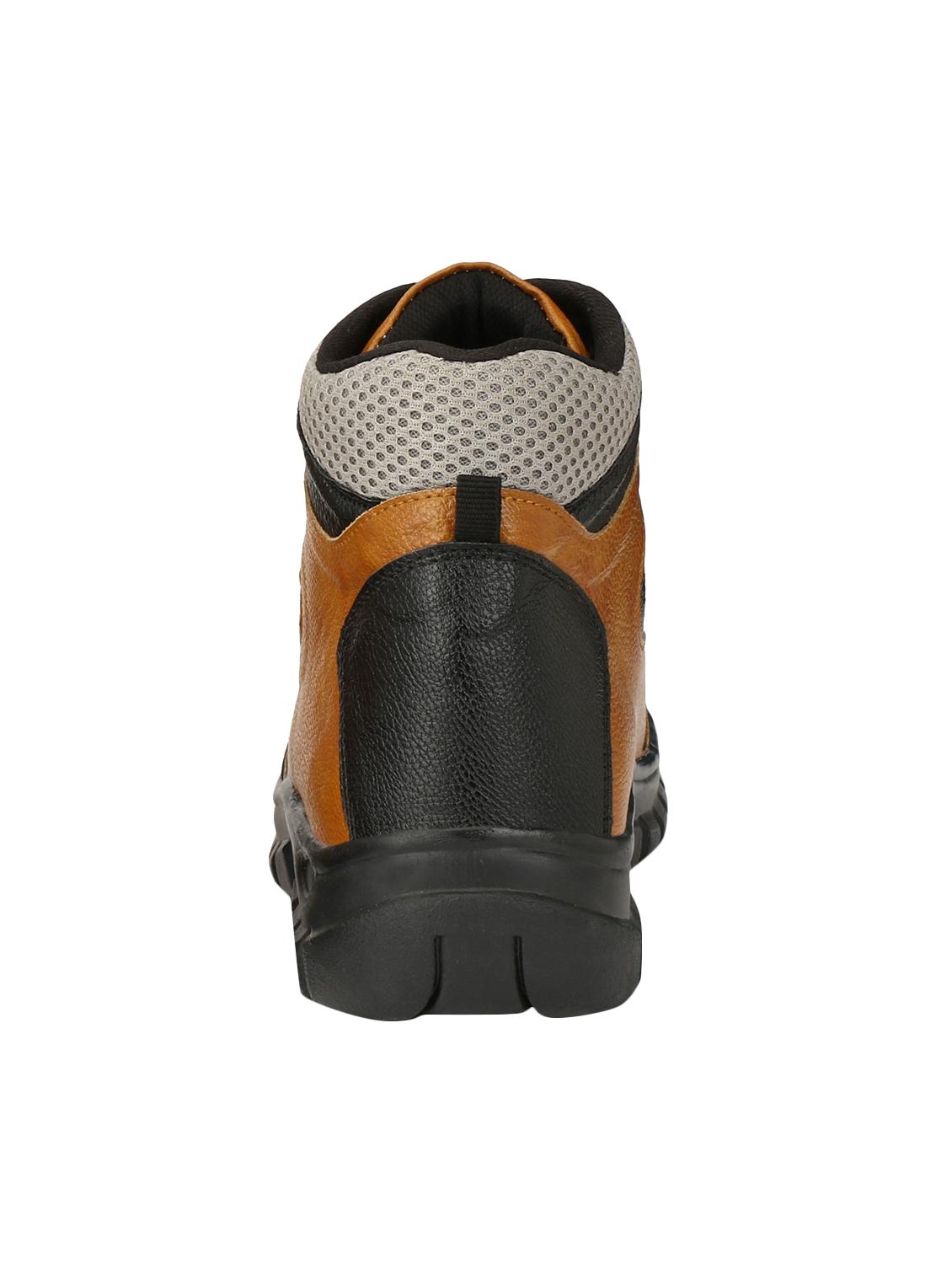 tan synthetic high ankle boots - 14528709 - Zoom Image - 3