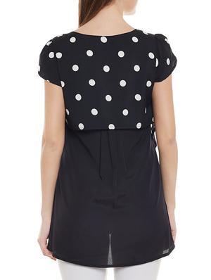 black printed crepe tunic - 14528896 - Standard Image - 3