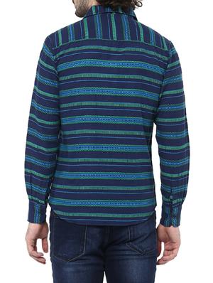 green cotton casual shirt - 14529004 - Standard Image - 3