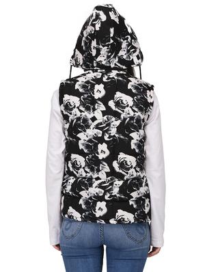black printed gilet jacket - 14529187 - Standard Image - 3