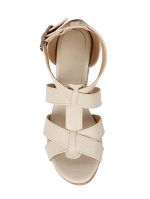 Glitzy Galz Women Cream Platform Sandal - 14529348 - Standard Image - 3