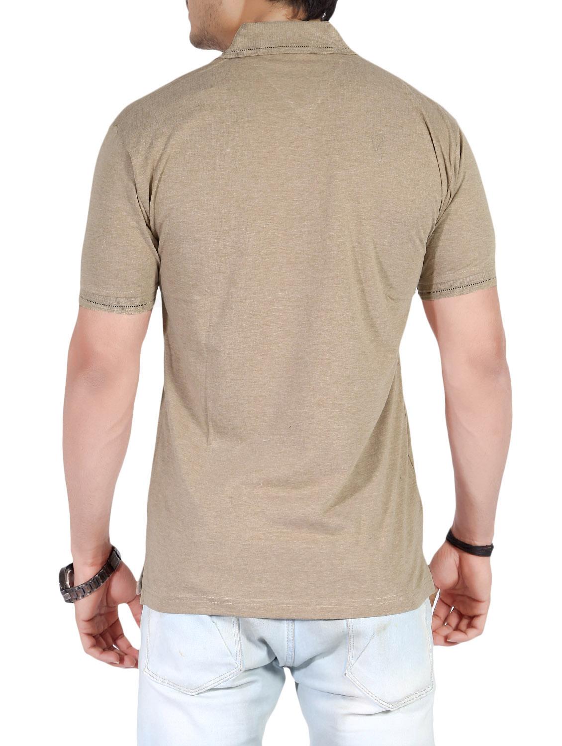 brown cotton pocket t-shirt - 14529927 - Zoom Image - 3